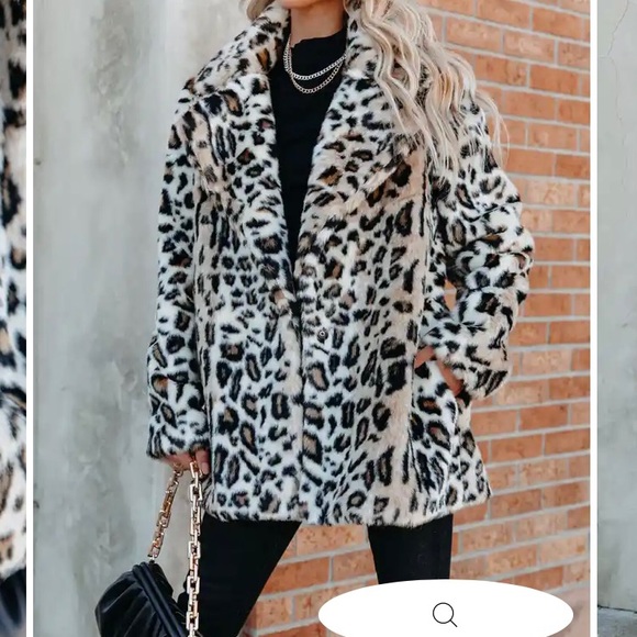 NWT EN CRÉME LADIES NIGHT POCKETED FAUX FUR COAT 🐆, Sz.S, BNWT - Picture 5 of 10